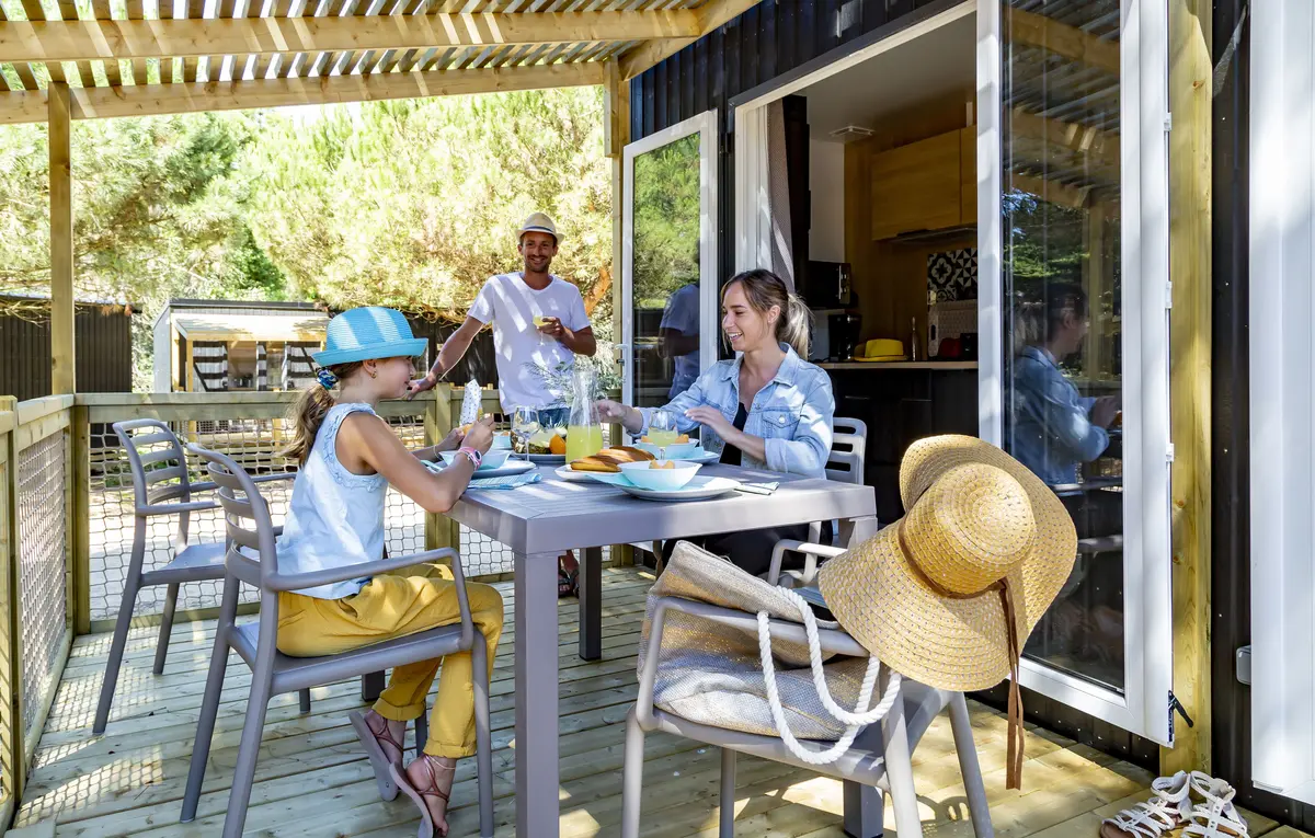 terrasse camping ile de re